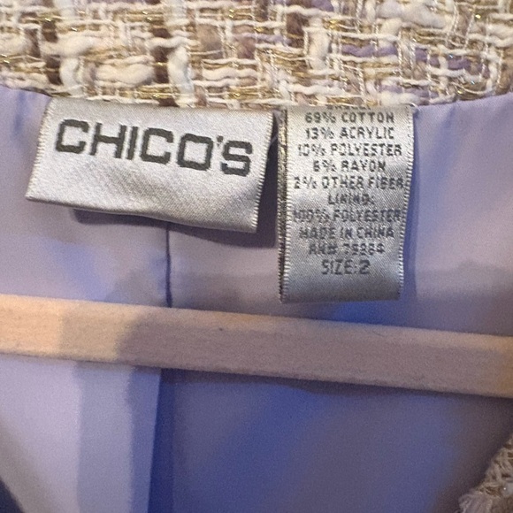 Women's Cream Tweed Jacket - Picture 2 of 4